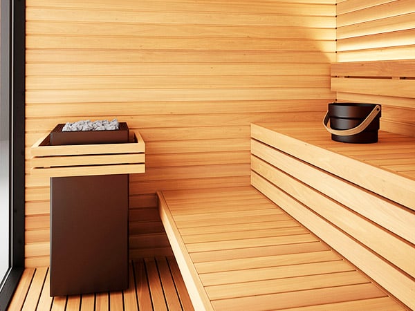 Petit Sauna Exterieur Bois Parfait Balcon Mira